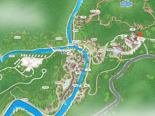 云城结合景区手绘地图智慧导览和720全景技术，可以让景区更加“动”起来，为游客提供更加身临其境的导览体验。